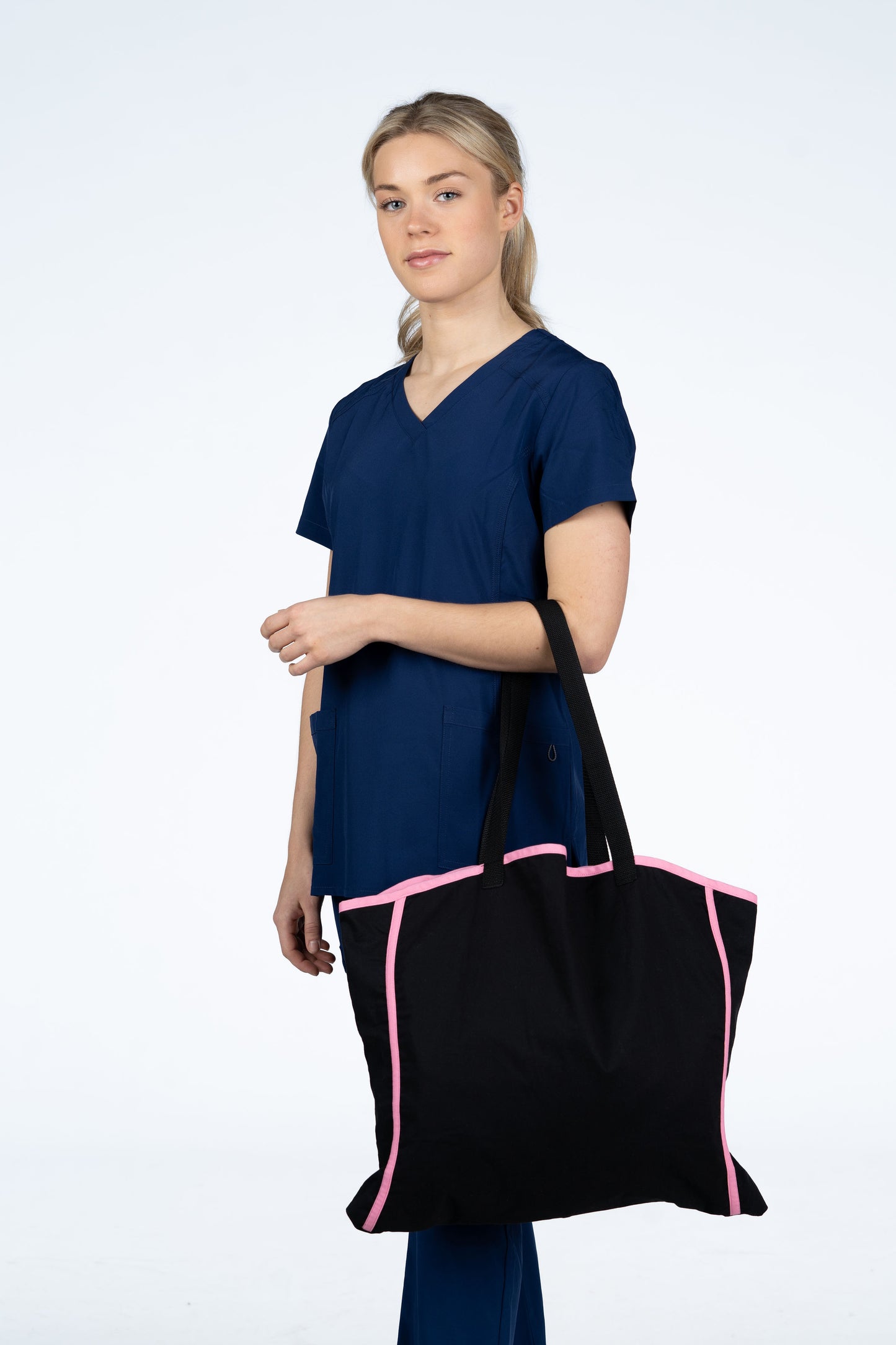 Tote bag - svart/rosa