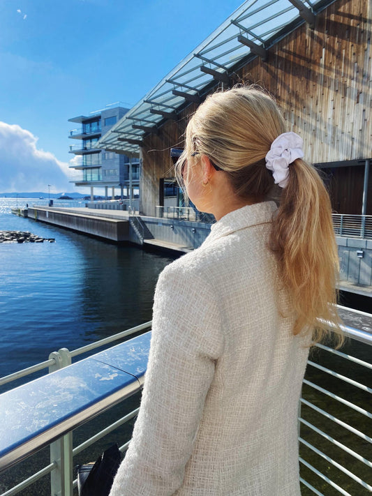 Amalies Scrunchie - Hvit