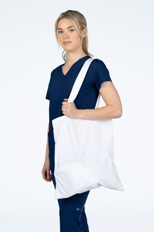 Tote bag -  stor - hvit